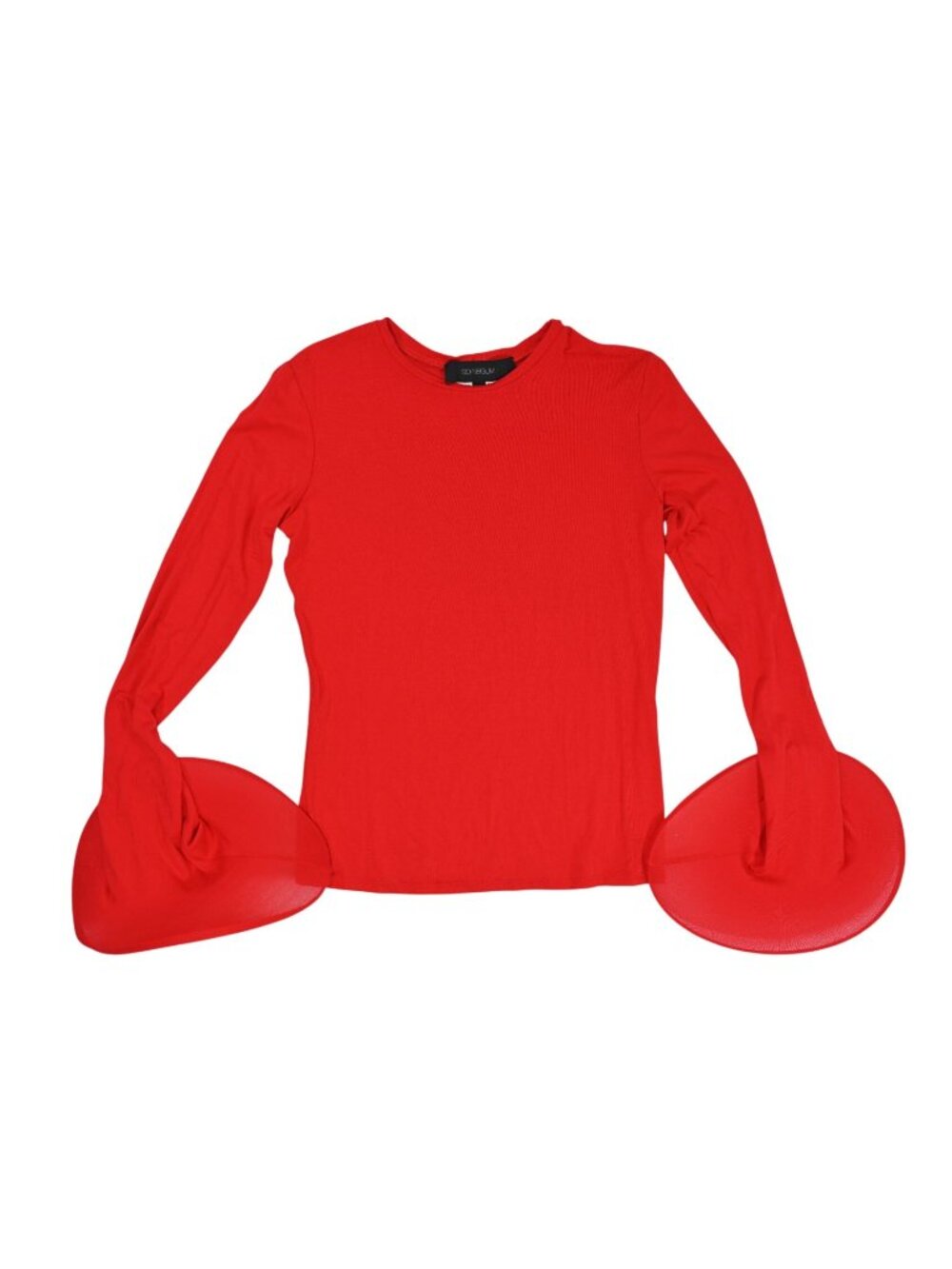 Sid Neigum Wave Sleeve Top in Red